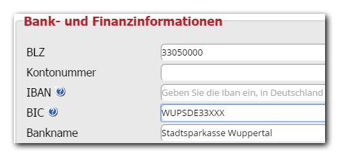 BIC-BLZ-kontaktepflege