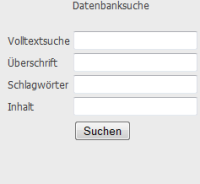 Bild zu Datenbank Suchmaske