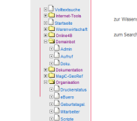 Bild zu Menue Baumdarstellung (Testphase)